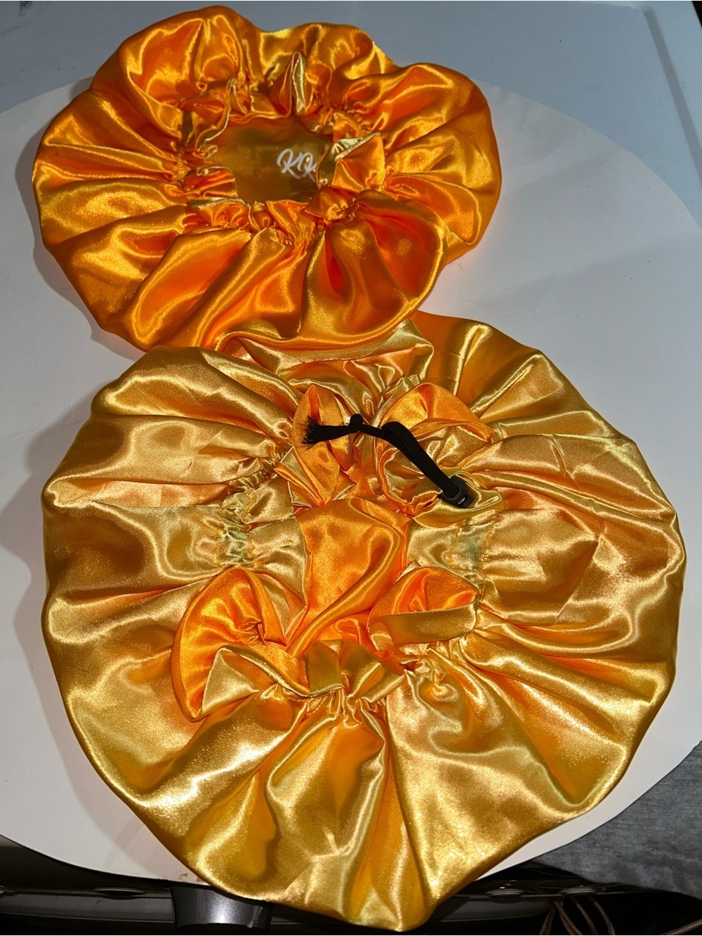 Golden Satin Hair Bonnet - Women’s Hair Accessory